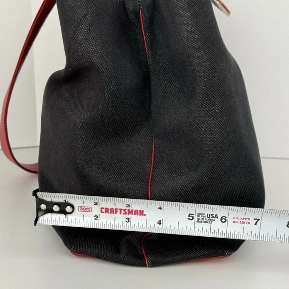 Fendi Navy Denim/Red Leather Medium 2Jours Tote - Picture 8 of 15